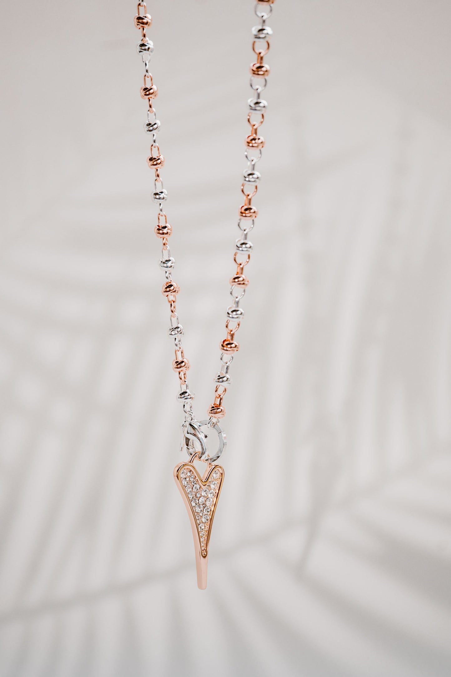 SILVER/ROSE GOLD 70CM NECKLACE