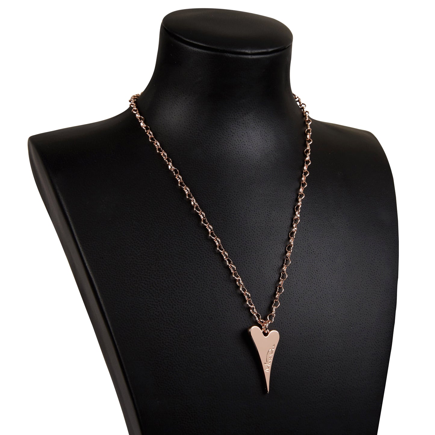 ROSE GOLD SOLID HEART NECKLACE*