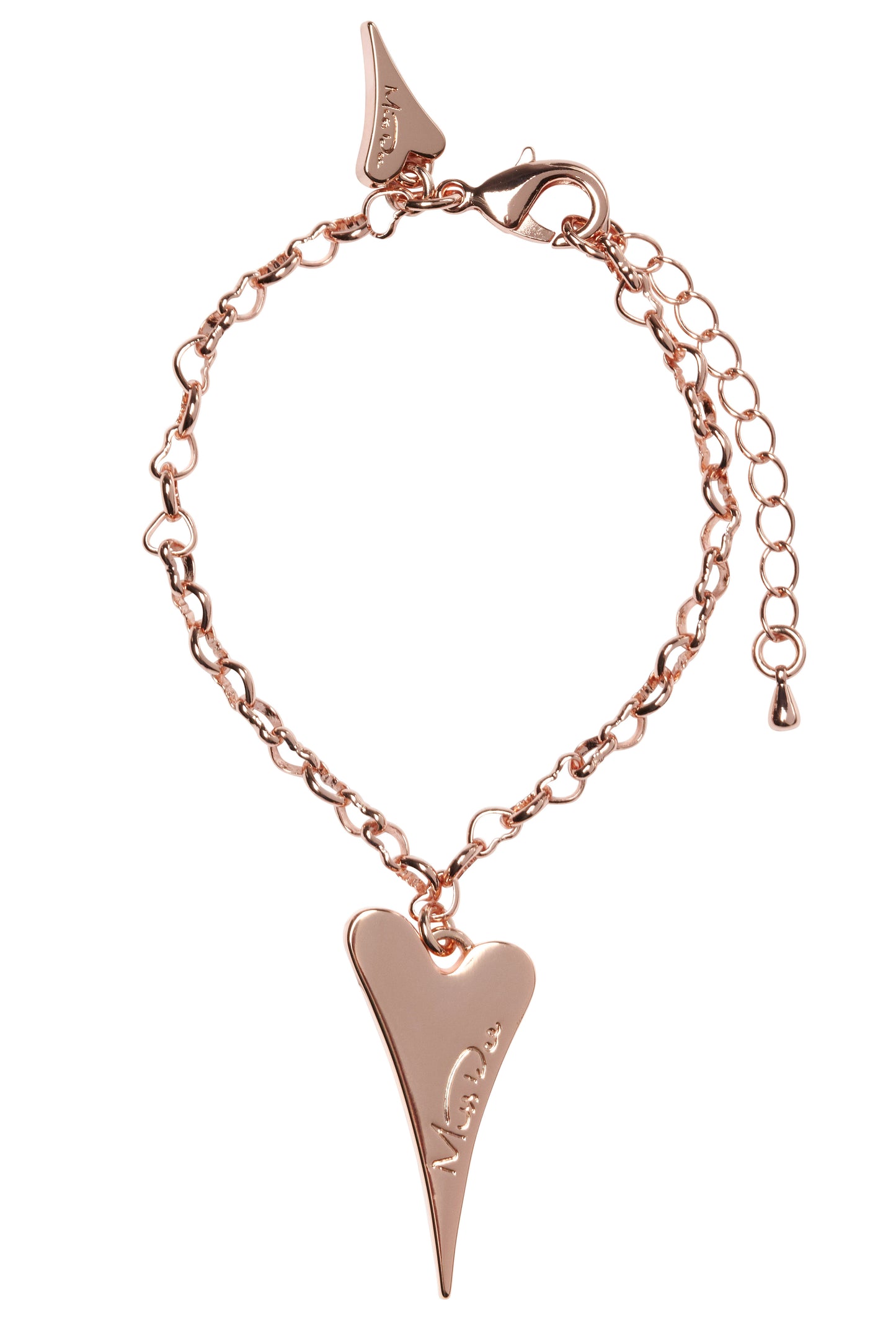 ROSE GOLD SOLID HEART BRACELET*