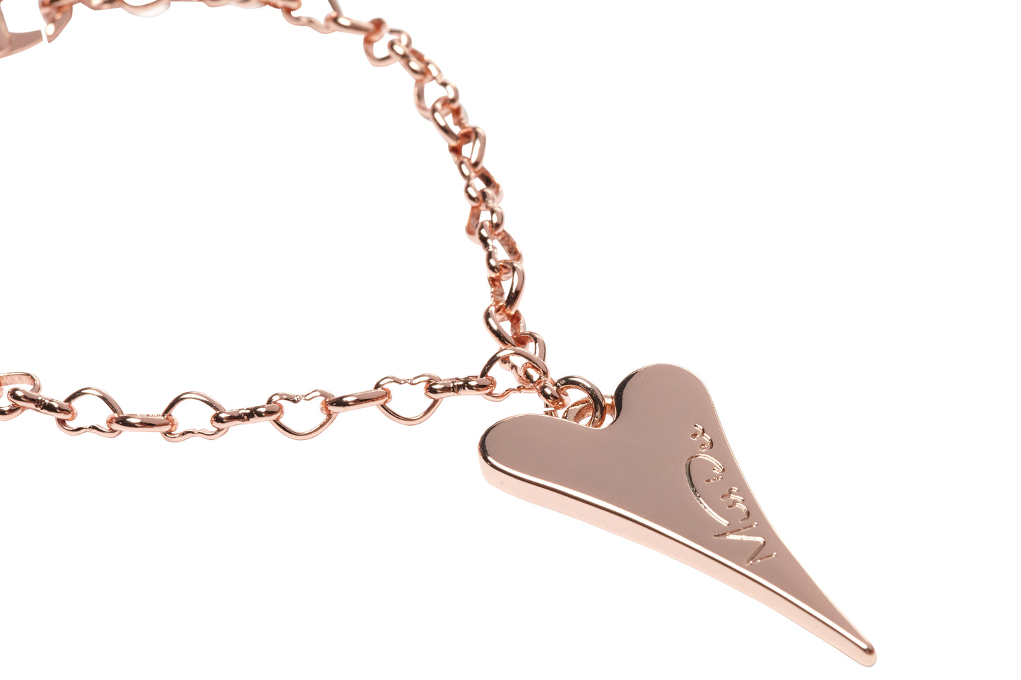 ROSE GOLD SOLID HEART BRACELET*